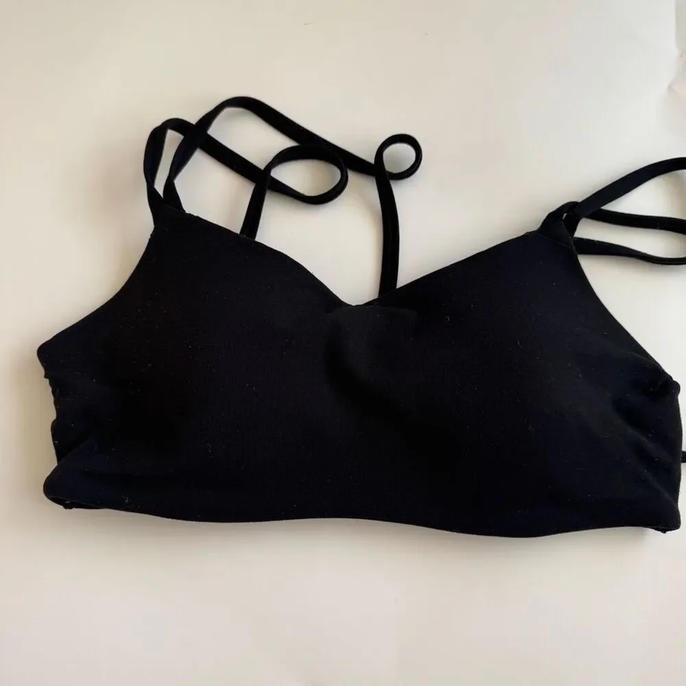 Sports Bra Bundle Nike Lululemon Black Pink Yellow Size Small Adjustable - Picture 2 of 12